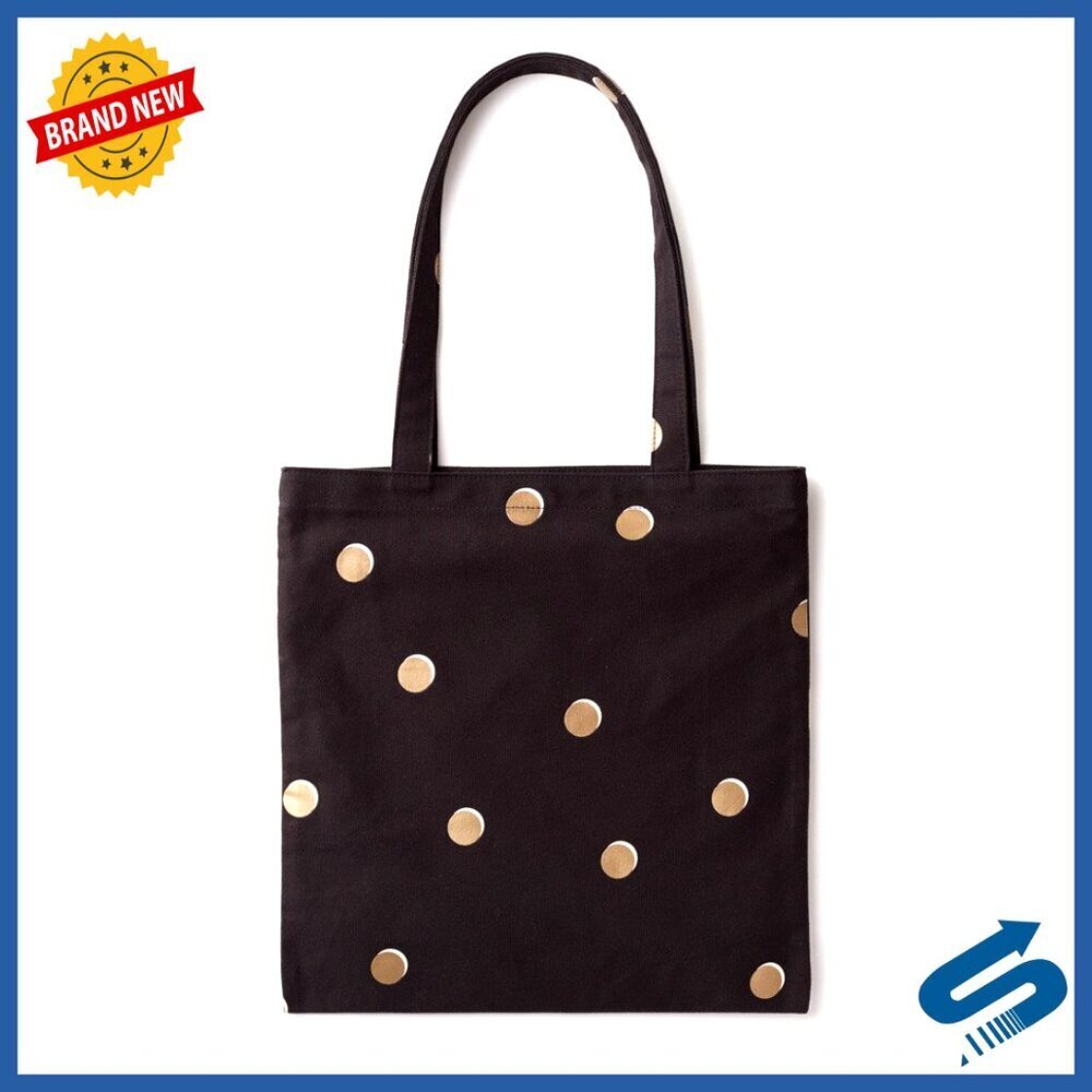 Canvas Tote Bag Chic Classic Minimal Book Beach Weekender with Pocket